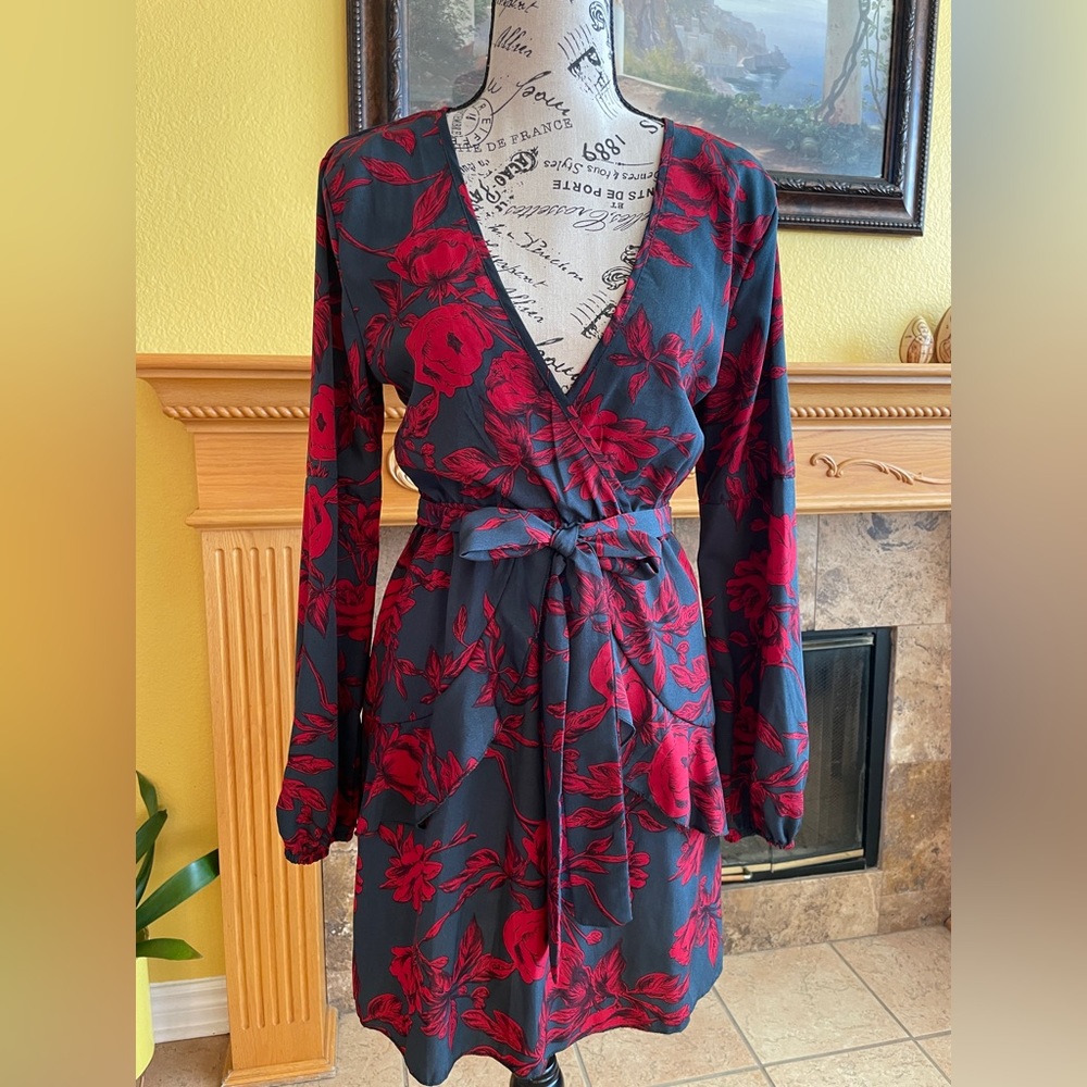 Mini long sleeve dress